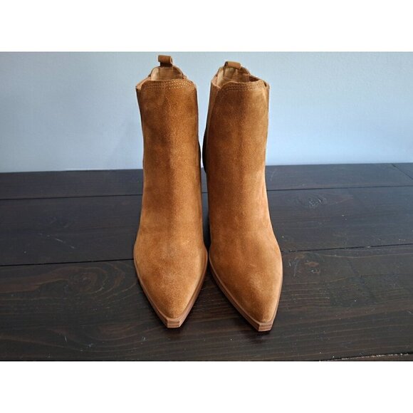 Marc Fisher LTD Gadri Suede Leather Bootie in Natural/NWOB, Sz. 6M - Picture 5 of 9